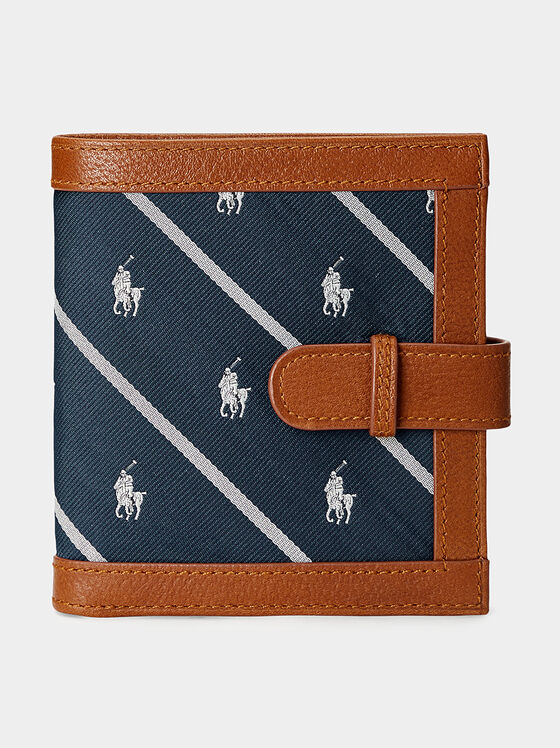 Wallet with leather details - 1