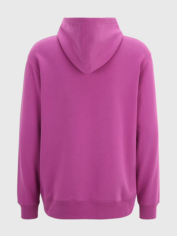 Sweatshirt with hood and print - 1