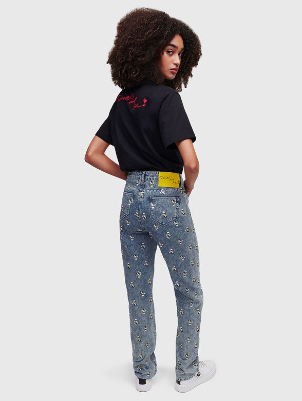 KLx DISNEY blue jeans with accented appliques - 2