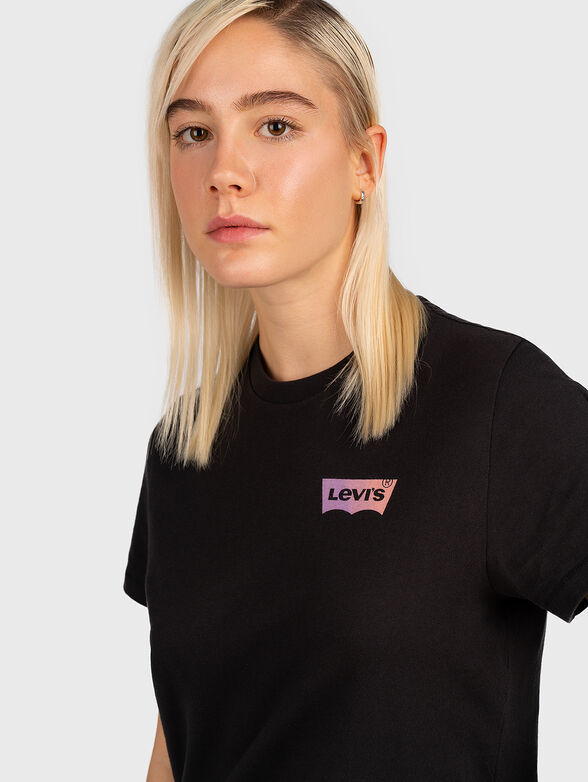 GRAPHIC CLASSIC black T-shirt with multicolor print - 3