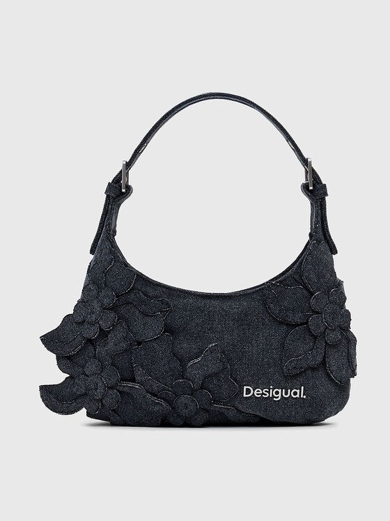 Denim crossbody bag with logo - 1