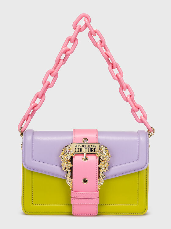 Shoulder bag with accent logo buckle - 1