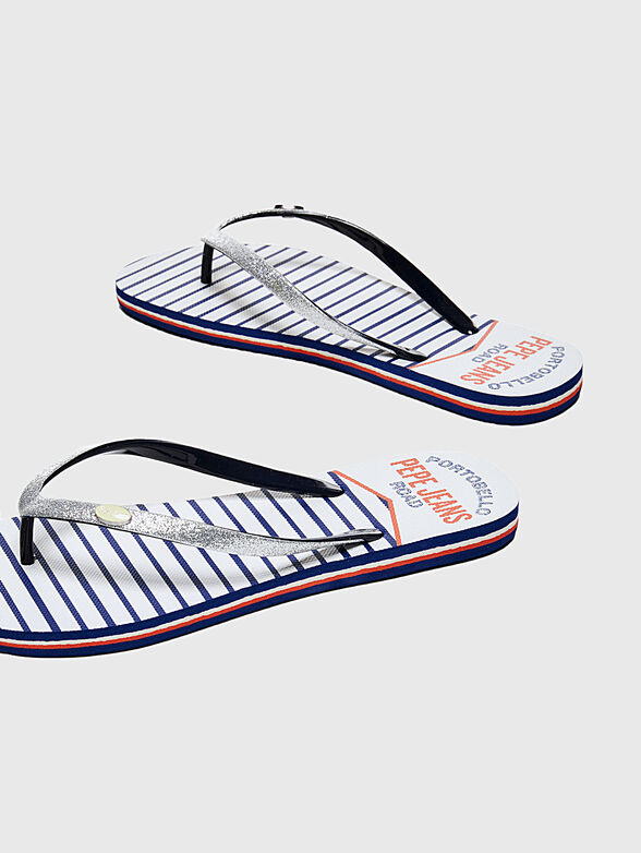 RAKE SAILOR Flip-flops with glitter details - 6