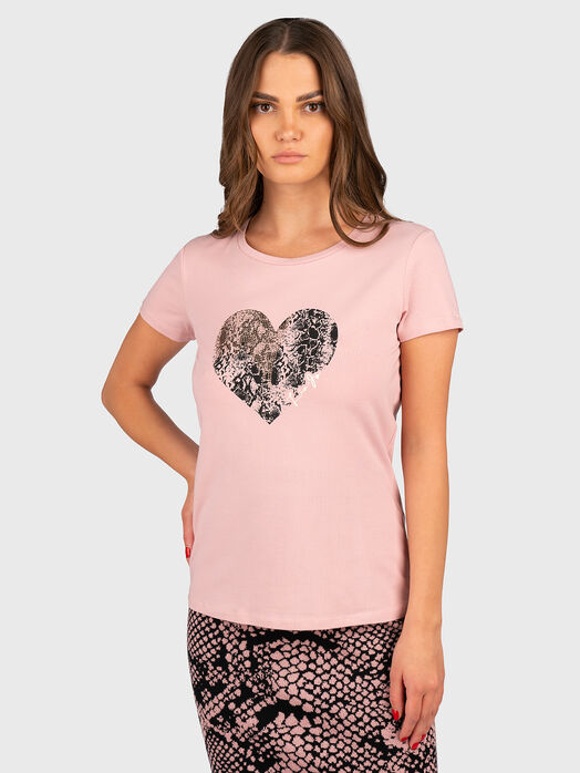 T-shirt with contrasting print 