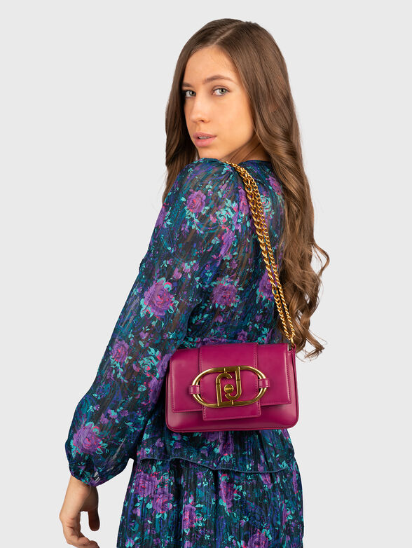Crossbody bag with metal logo  - 2