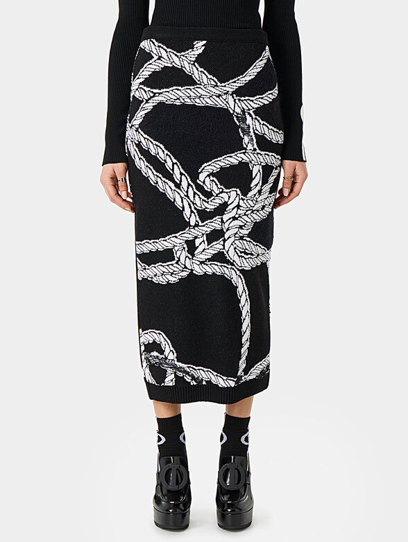 Knitted midi skirt - 0