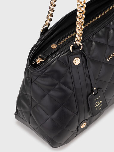 Large bag with capped effect in beige - 5
