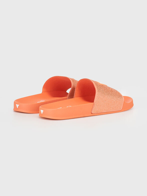 Beach slippers with rhinestones - 3