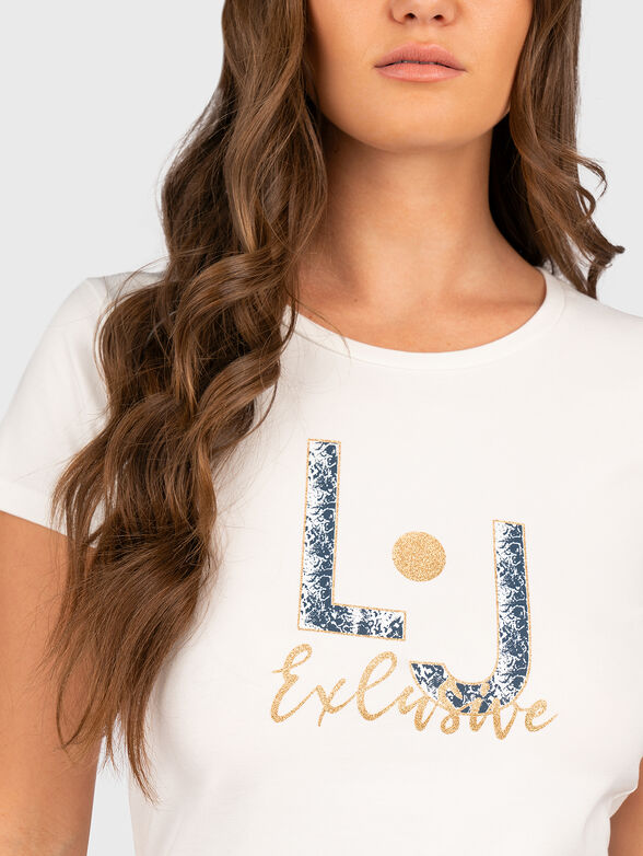 T-shirt with contrasting logo - 4