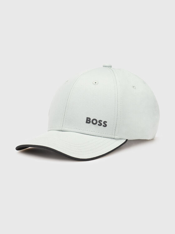 Beige baseball cap with logo - 1