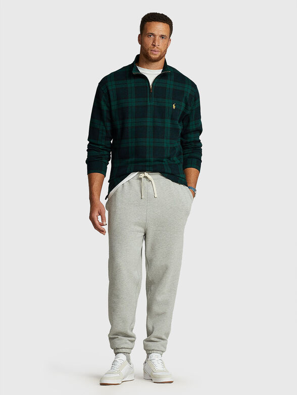 Cotton sweater with zip - 2