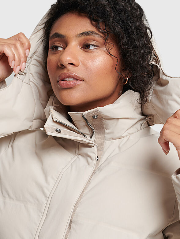 TRAIN BOXY padded jacket with hood - 4