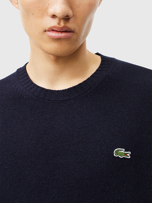 Crew neck wool sweater - 4