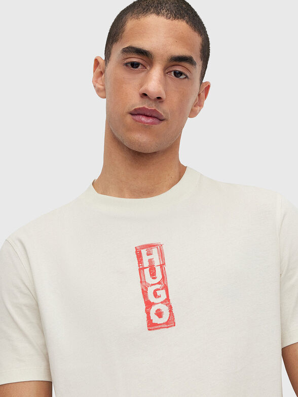 T-shirt with vertical logo - 4