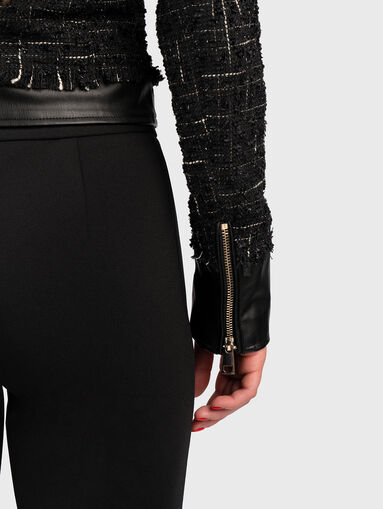 Black biker jacket  - 4