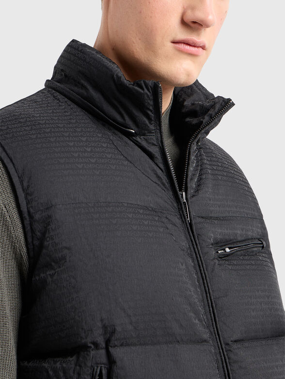 Quilted vest with double zipper  - 4
