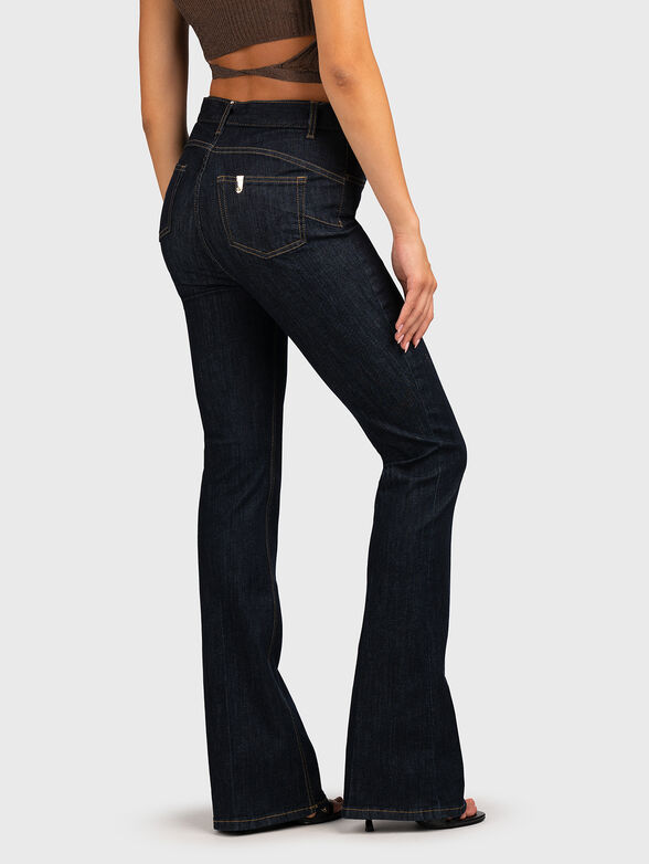 Dark blue jeans with belt - 1
