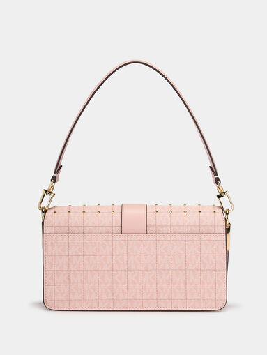 Shoulder bag with monogram logo print - 3