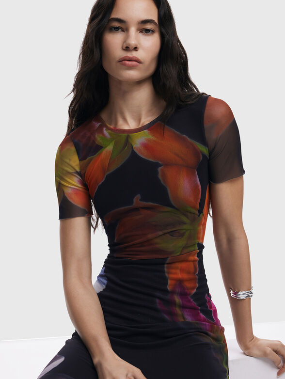 Dress with floral print - 3