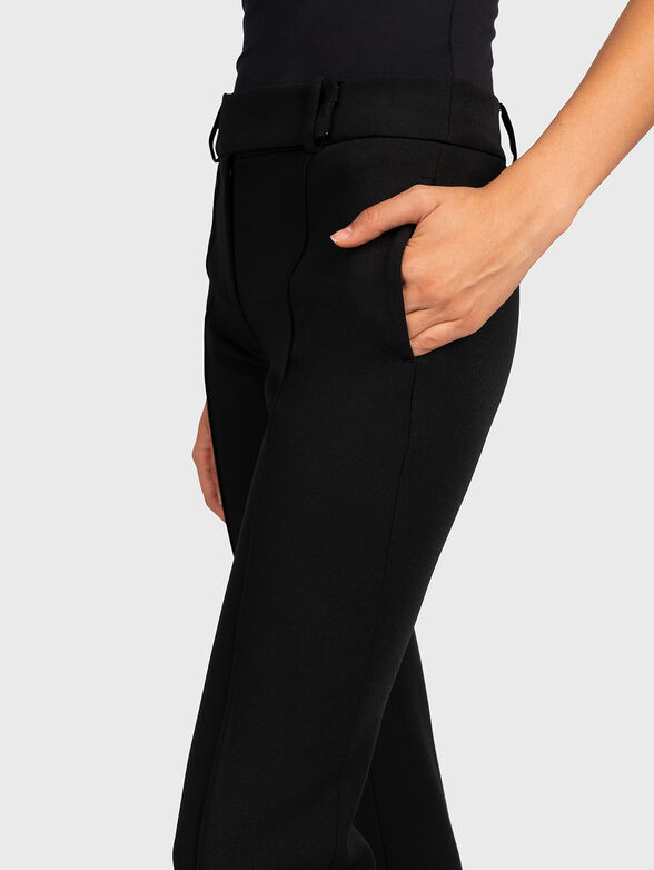 Black straight cut trousers - 3