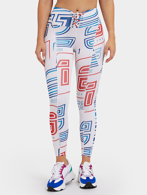 AGATHA leggings with multicolor print - 1