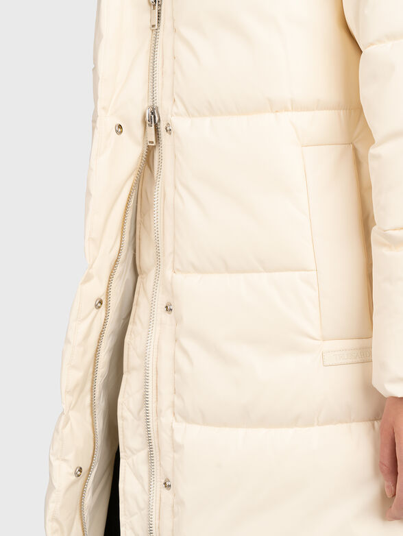 Long waterproof jacket in black color - 5