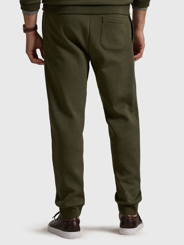 Sports trousers with logo embroidery - 1
