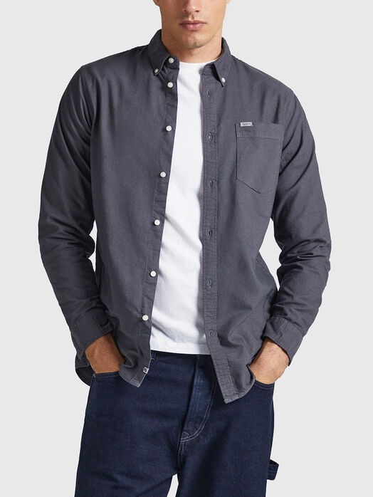 FABIO cotton shirt in grey