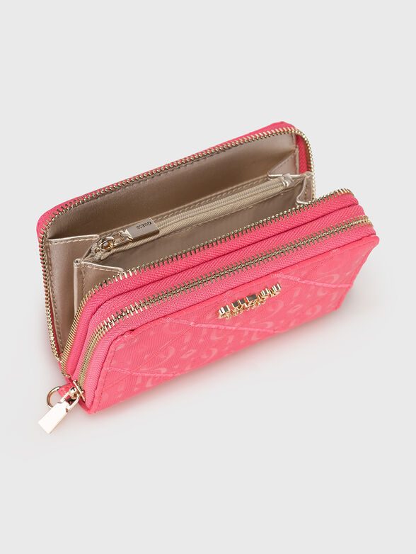 CADDIE wallet with quilted effect in beige color - 4