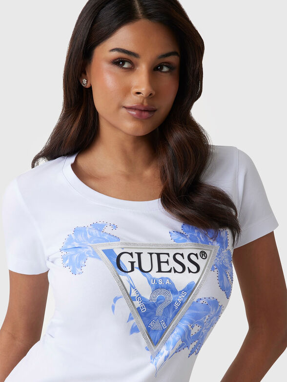 FLOWER T-shirt with triangular logo accent - 3