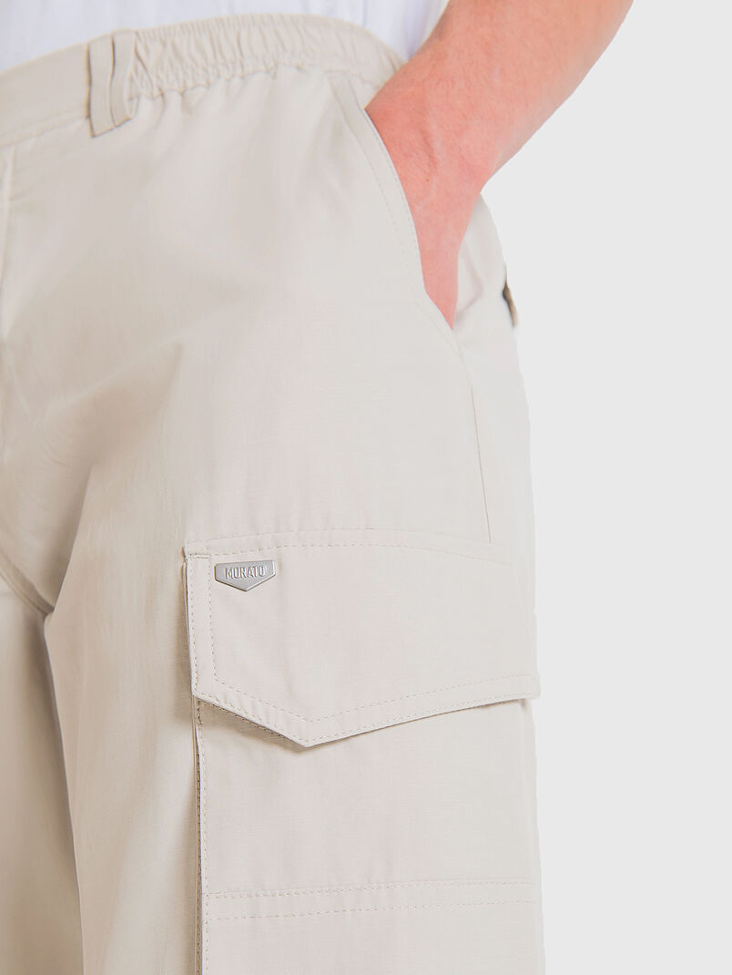 Cotton blend cargo pants - 2
