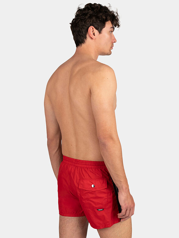 Red beach shorts - 2