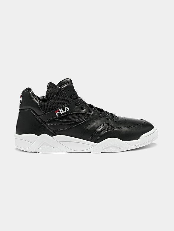 PINE MID Black sneakers with contrasting sole - 1