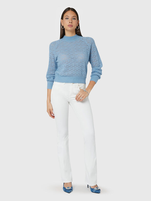 KENSLEY blue knitted sweater - 2