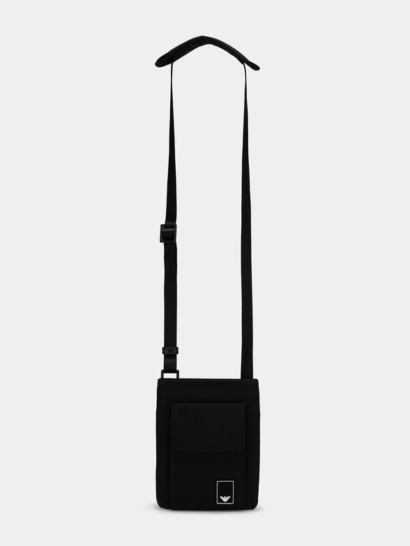 Black crossbody bag with logo detail - 2