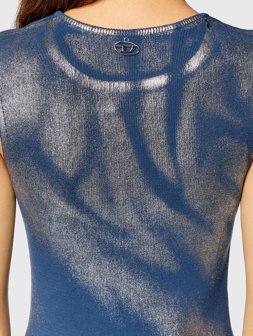 Short metallic-effect dress M-IDONY - 2