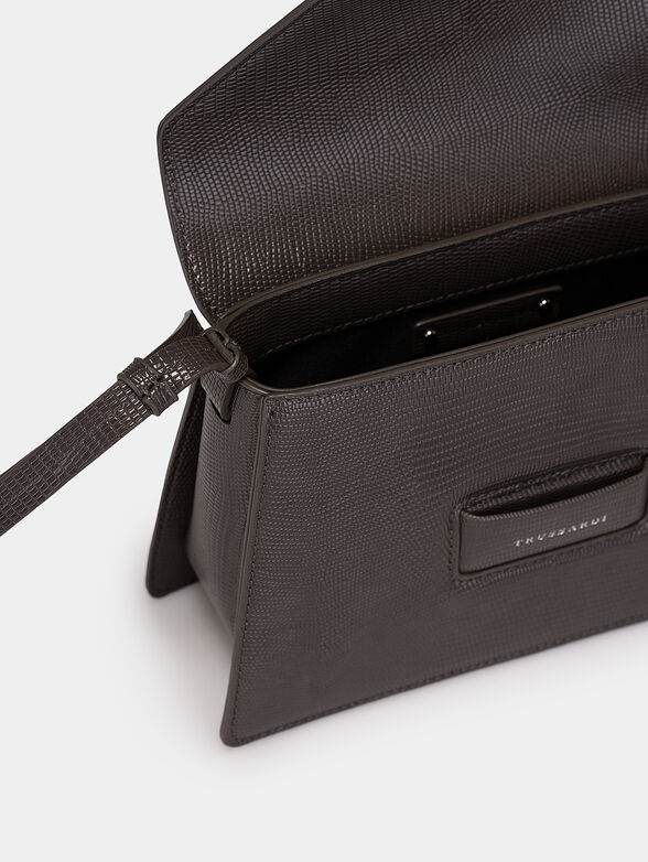 IVY black crossbody bag with metal detail - 6
