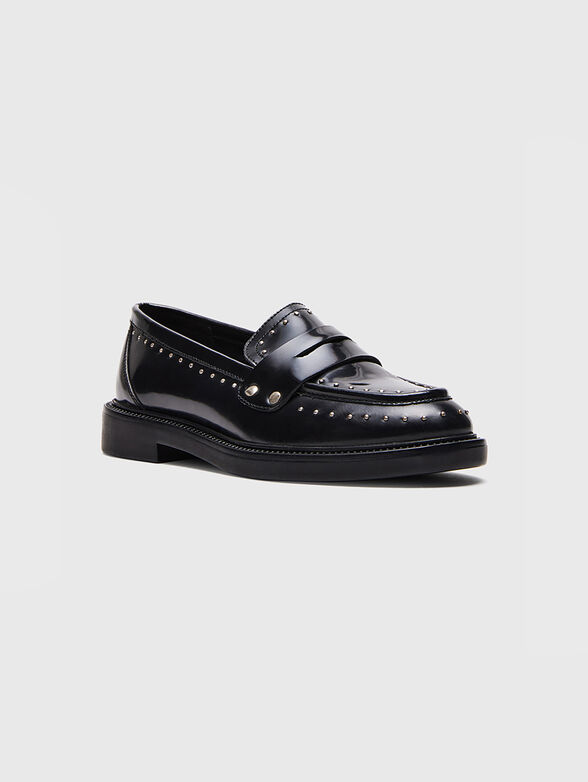 HARLOE leather loafers with eyelets - 1