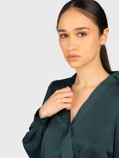 KARIM dark blue mini dress - 4