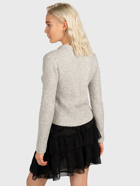 BONNIE cropped sweater with crew neck - 3
