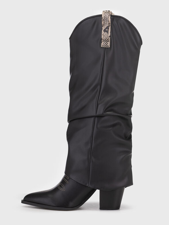 Black boots with animal details - 4