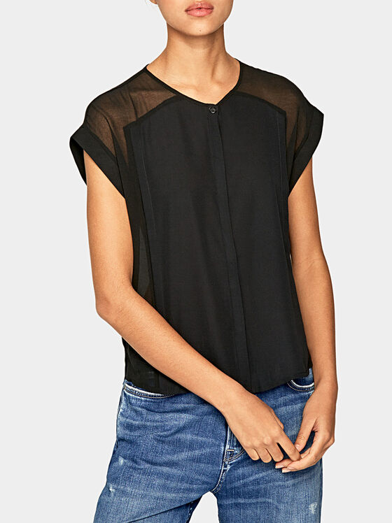 ERIN Top with sheer details - 1