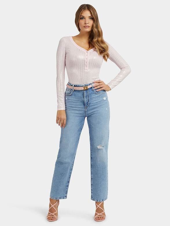MELROSE jeans with logo patch - 4