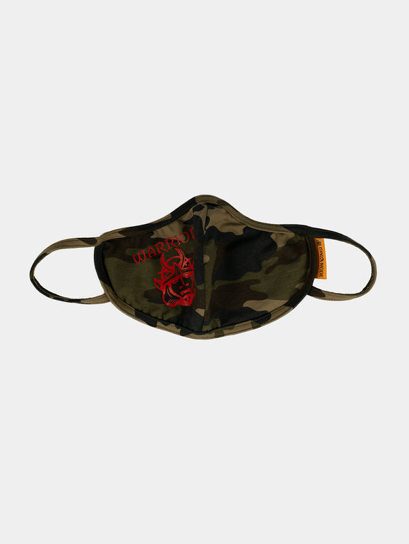 Unisex cotton face mask with camouflage print - 2