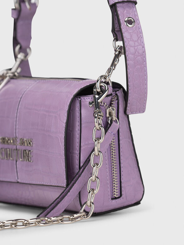 Croc-effect small crossbody bag  - 5