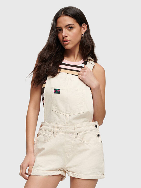 VINTAGE CANVAS short jumpsuit - 1