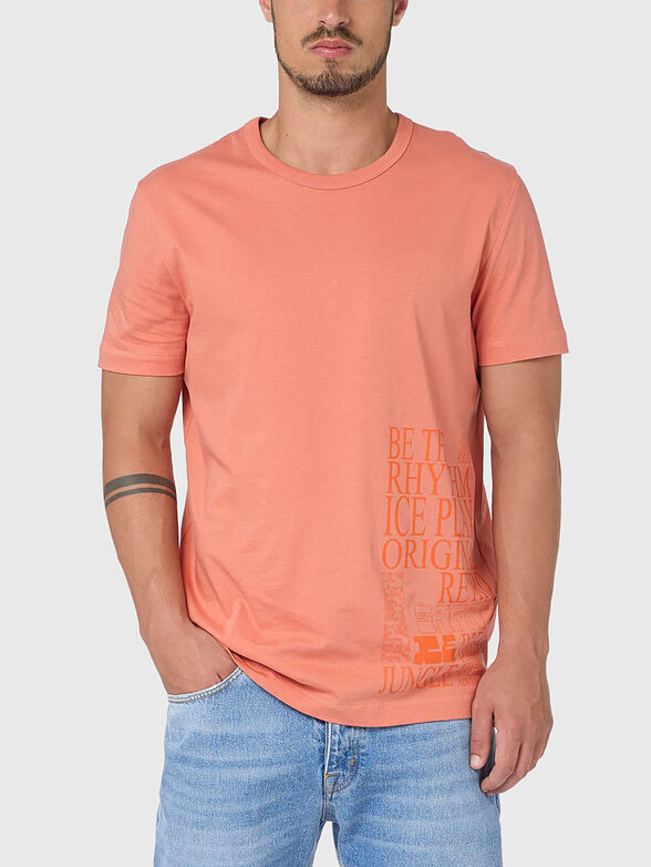 Printed T-shirt in cotton - 0