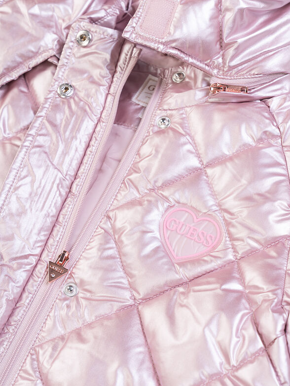 Padded jacket with metallic effect - 4