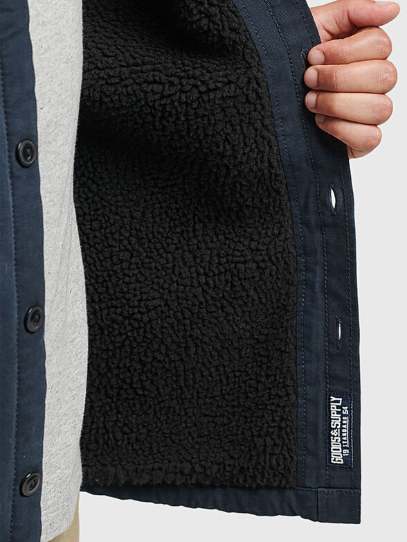 Green cotton shirt with pockets - 6