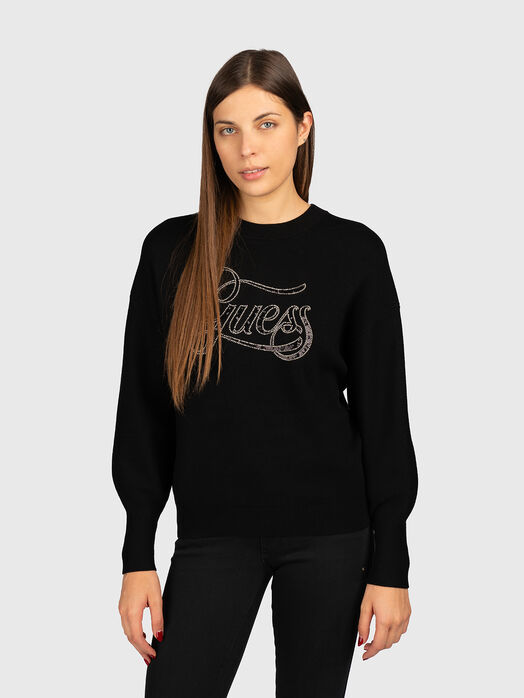 LAURA sweater in black with logo
